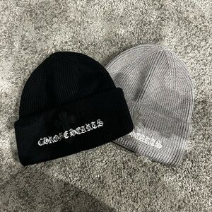Chrome Hearts Black and Gray Beanies